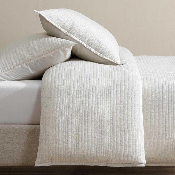 King Duvet Cover Set, Luxuriously Soft Home Decor, Modern Cotton Ribbed Matelass - Picture 4 of 8